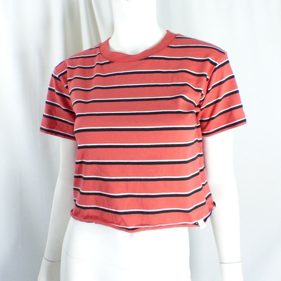 Treasure & Bond Other - Treasure & Bond Girls Size 8 -10 Colorful Striped Cropped Short Sleeve T-Shirt